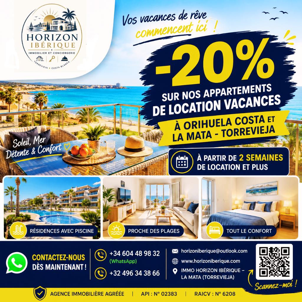 Vakantiewoningen in Torrevieja en Orihuela Costa, Vakantie, Bemiddelingsbureau, 2 slaapkamers, Aan zee, Costa Blanca
