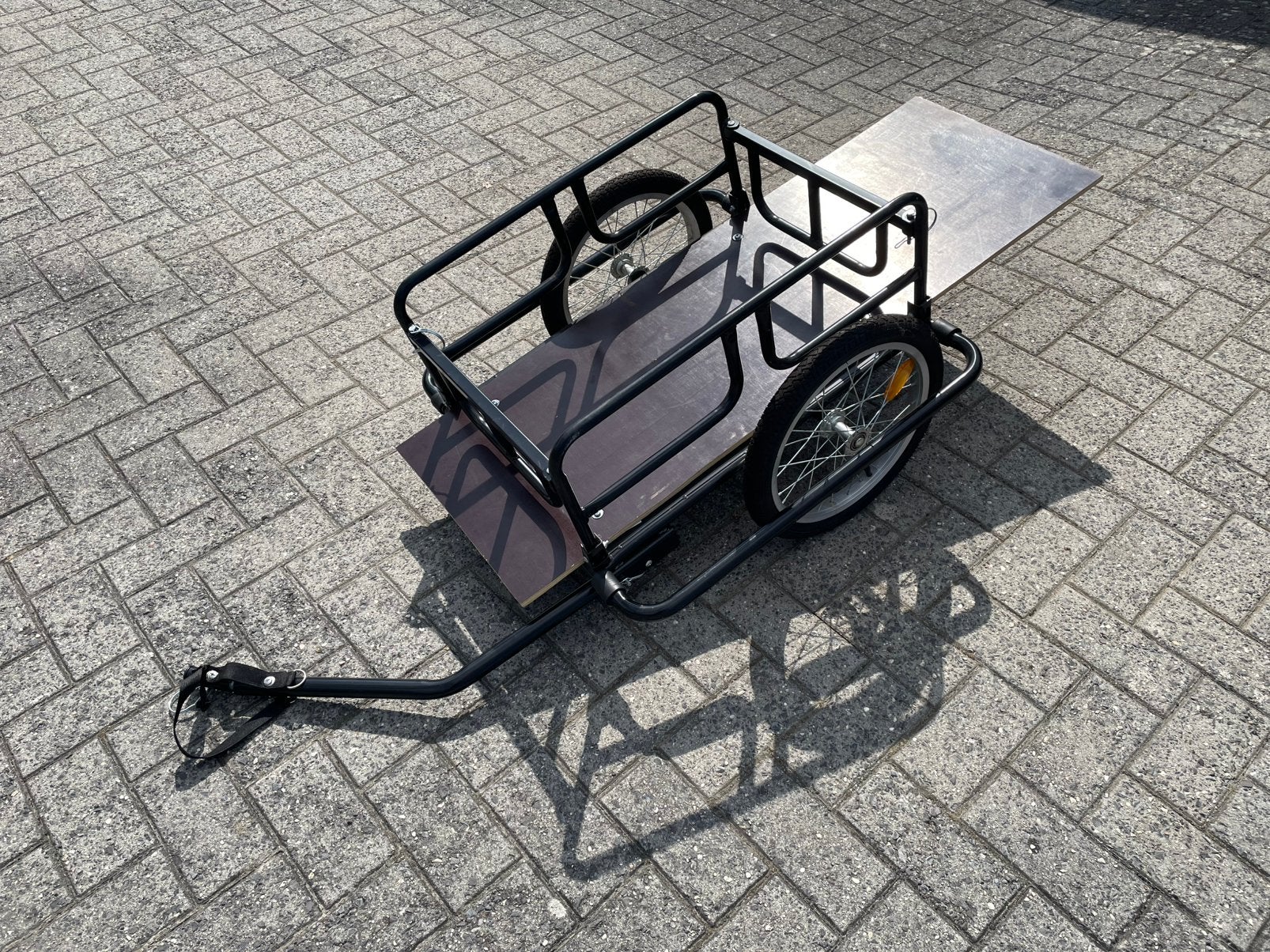 Stevige Fietskar / Bagagekar met Verlengde (Betonplex), Enlèvement, Comme neuf