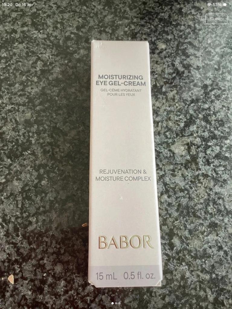 Babor oog-gel-creme, Handtassen en Accessoires, Uiterlijk | Gezichtsverzorging, Ophalen of Verzenden, Nieuw