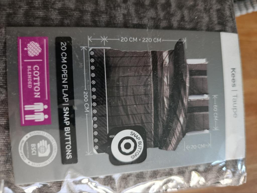 Dekbedovertrek kleur Taupe 2persoons, Huis en Inrichting, Ophalen