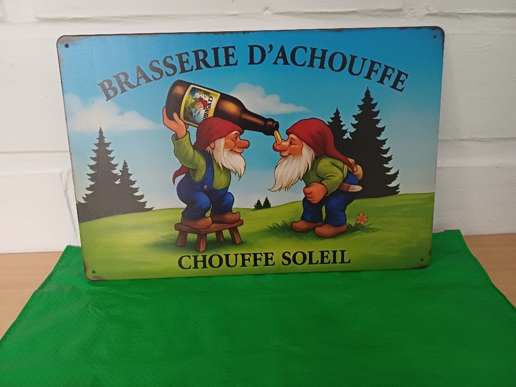 Plaque en métal bière Chouffe, Envoi
