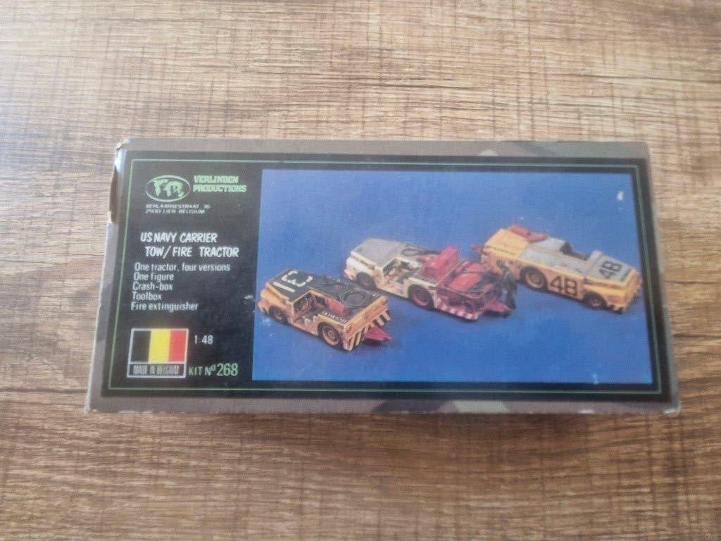 Verlinden 1/48 US Navy Carrier Tow/Fire Tractor, Hobby en Vrije tijd, Modelbouw | Auto's en Voertuigen, Overige merken, 1:32 tot 1:50