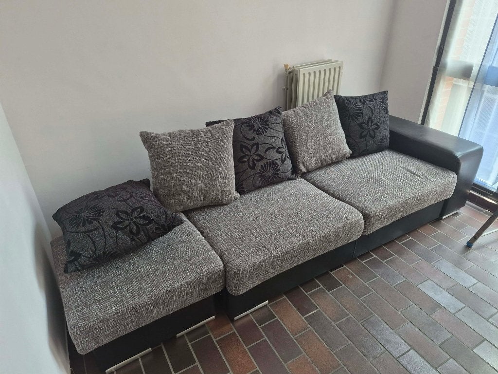 Fauteuil + pouf, Maison & Meubles, Enlèvement, Utilisé