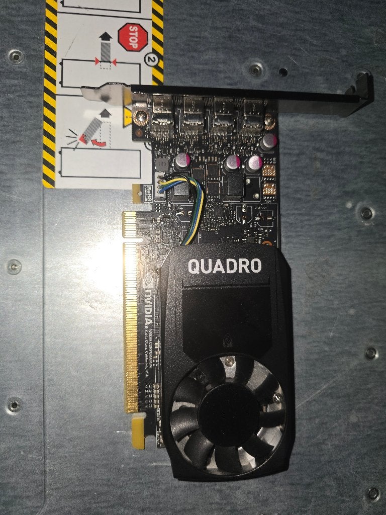Videokaart nvidia p1000 4gb workstation, PCI-Express 3, DisplayPort, Ophalen of Verzenden, Nvidia