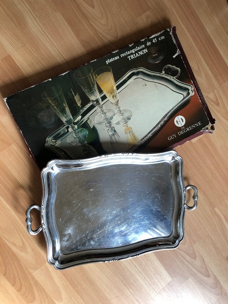 Dienblad inox, Huis en Inrichting, Ophalen, Gebruikt, Klassiek, Guy Degrenne