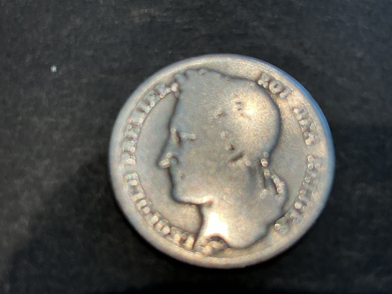 Belgique 1/2 Franc 1844 argent, Timbres & Monnaies, Enlèvement ou Envoi, Argent