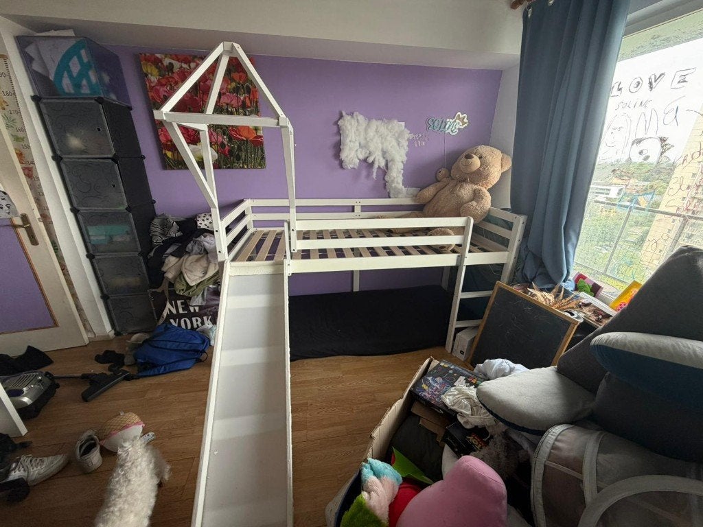 Lit mezzanine avec toboggan, 90 cm, Lit mezznine, Une personne, Enlèvement