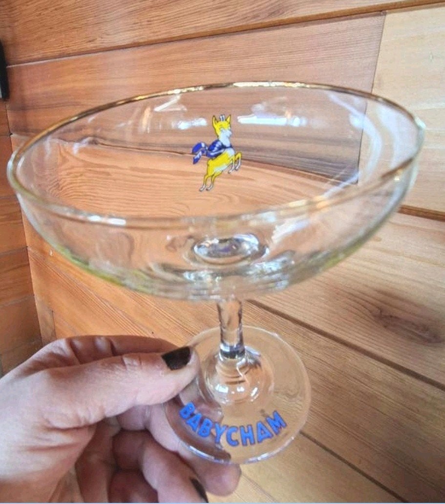 Lot de 2 verres Babycham