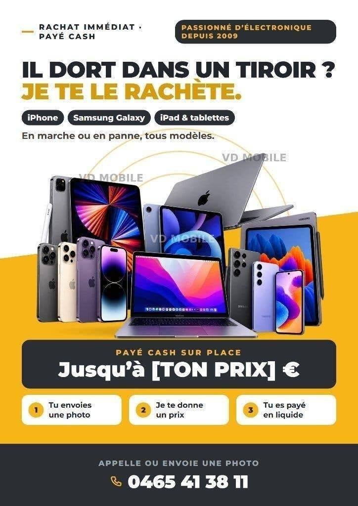 Je rachete MacBook iPhone iPad en panne ou OK - Paye cash, Enlèvement ou Envoi, Reconditionné, MacBook