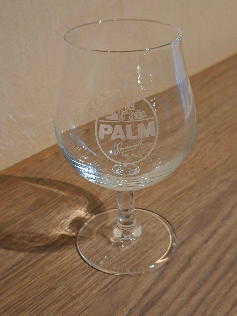 Palm / Schaakglas / Toren, Ophalen of Verzenden, Zo goed als nieuw, Bierglas