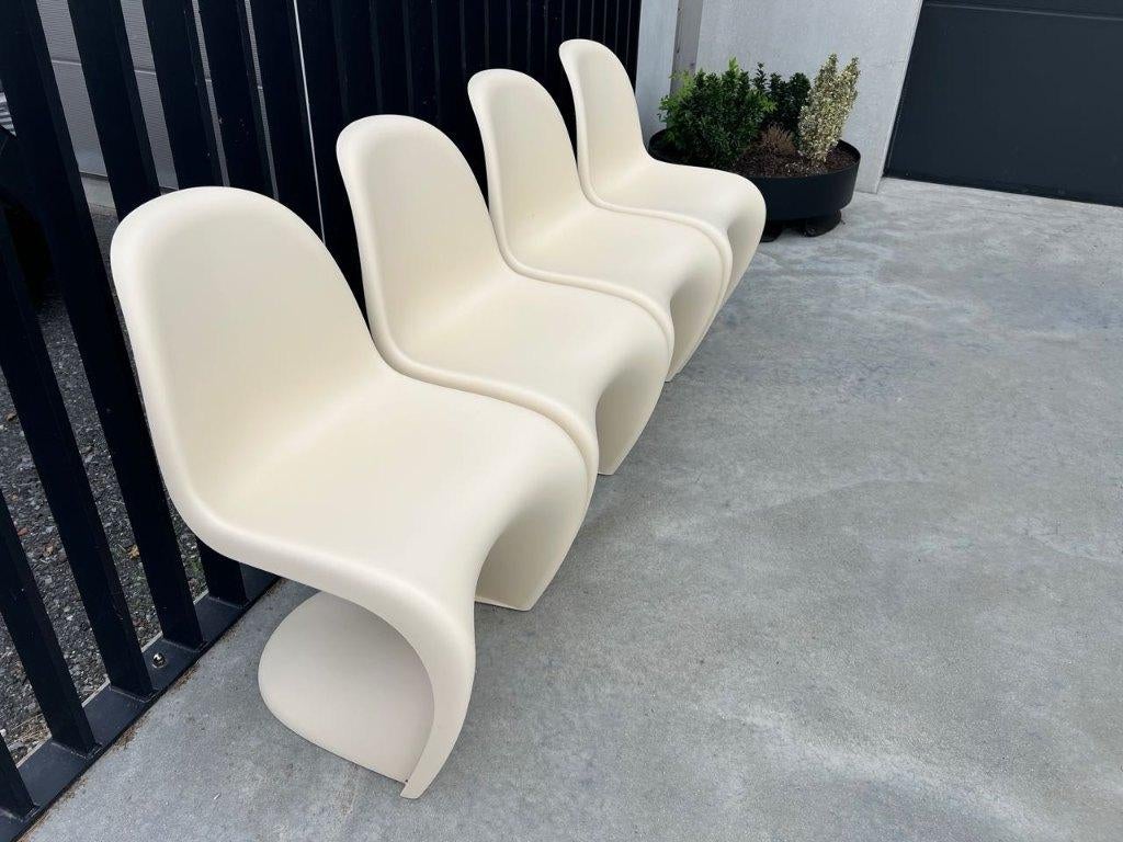 Vitra panton chair, ivory, 12x, Verzenden, Nieuw, Plastic