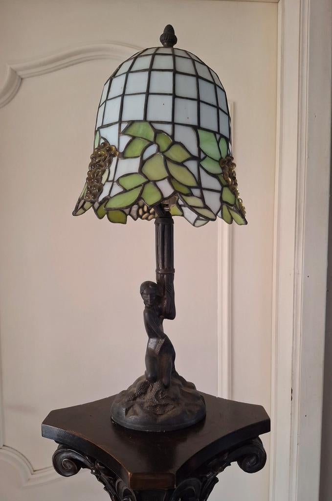 Tiffany  lamp met brons, Antiek en Kunst, Ophalen