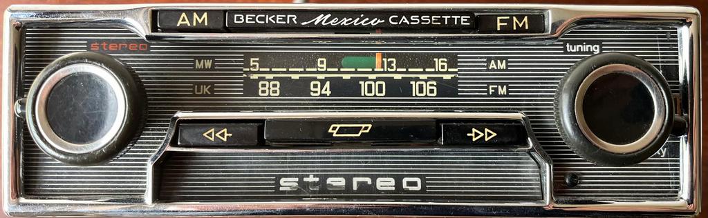 Autoradio Mexico Becker, Ophalen, Gebruikt