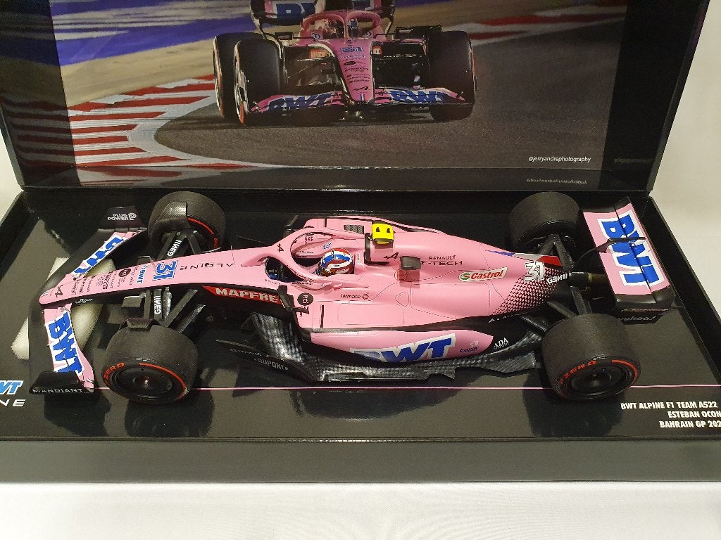 Esteban Oçon BWT Alpine F1 Team A522 GP de Bahreïn 2022 1:18, Enlèvement ou Envoi, Neuf, Voiture, MiniChamps