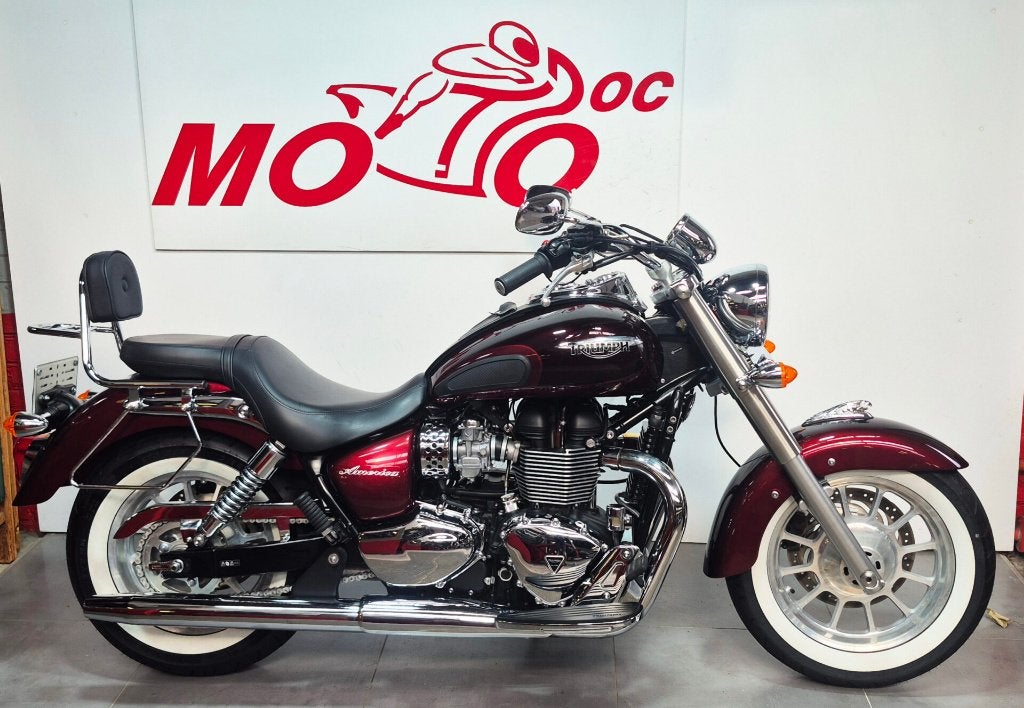 TRIUMPH BONNEVILLE AMERICA ***MOTODOC.BE***, Motos, Permis Moto A, Entreprise, Occasion, Plus de 35 kW