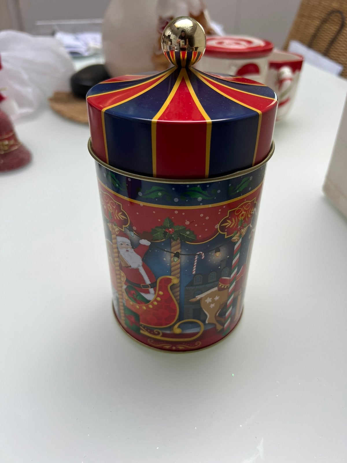 Boite conserve Noël biscuits ou autres, Enlèvement, Comme neuf