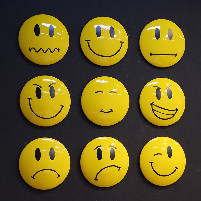 Décoration murale Emoji Faces — Ensemble de 9, Enlèvement, Neuf