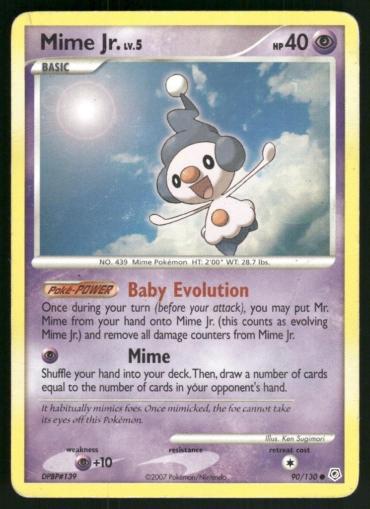 Mime Jr. 90/130 - Diamond &amp; Pearl (Good), Envoi, Utilisé