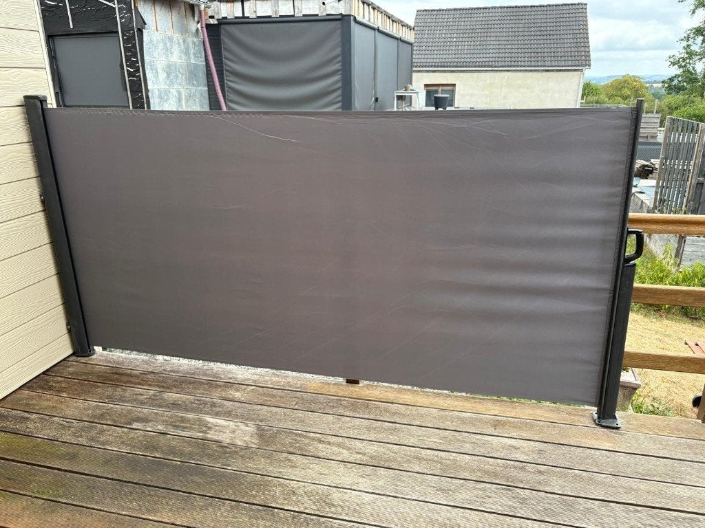 Paravents rétractable - Brise vue, 200 cm ou plus, Aluminium, Comme neuf, 150 à 200 cm