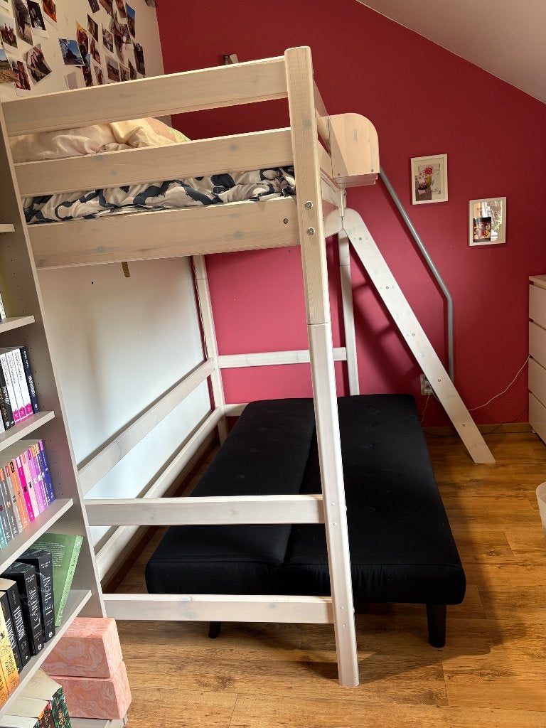 Lit superposé blanc Flexa, Enfants & Bébés, Chambre d'enfant | Lits superposés & Lits mezzanines, Enlèvement, Utilisé, Lits superposés