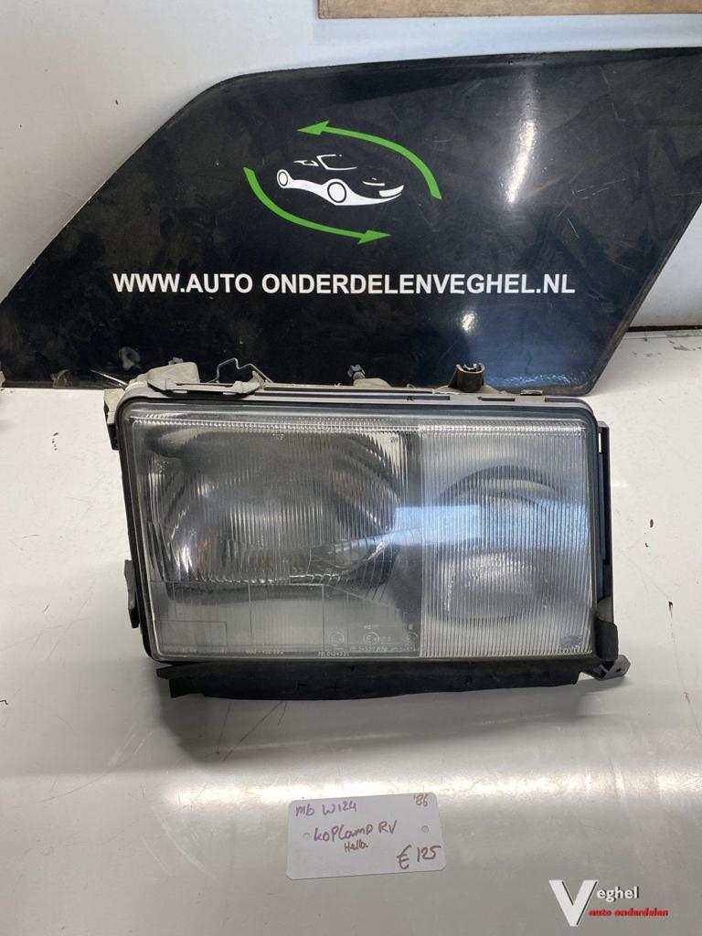 Mercedes W124 1986   Koplamp rechts Hella, Gebruikt, -, -, Ophalen of Verzenden