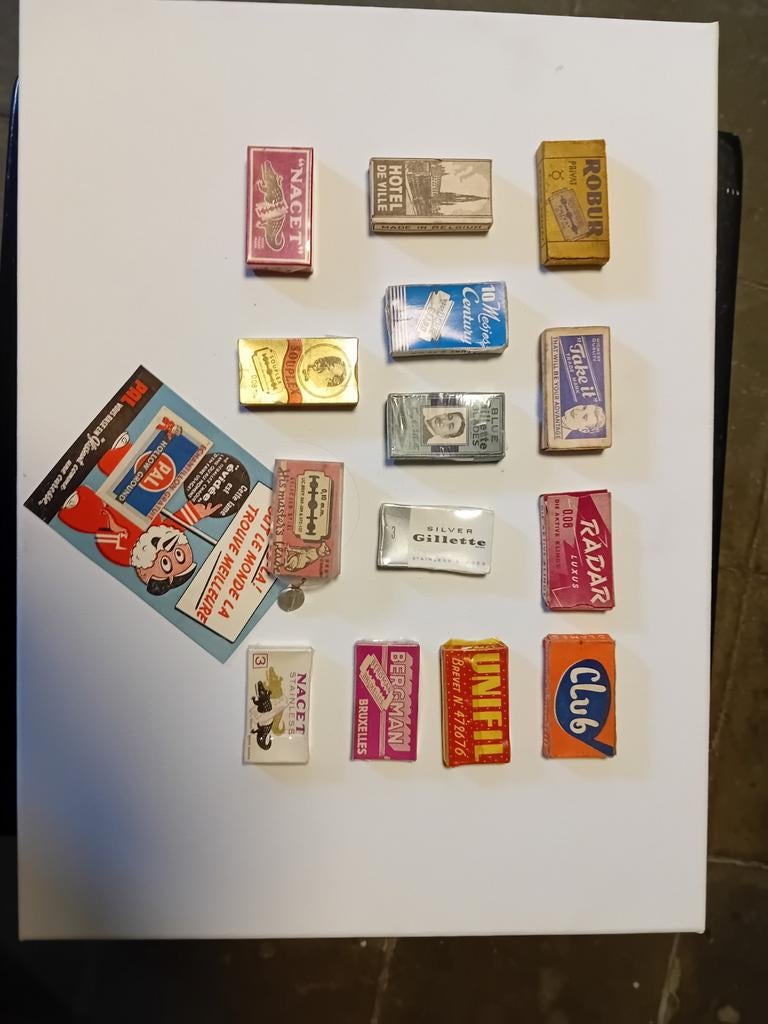 Lot de collection de rasage vintage Lame et buvard publicita, Enlèvement ou Envoi