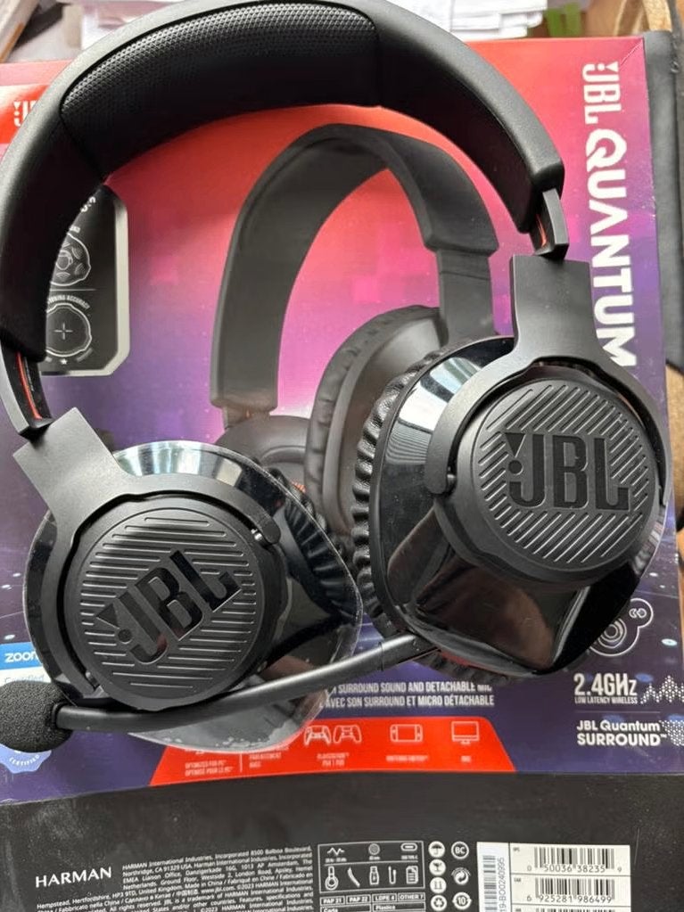 Jbl headset quantum 350 wireless zonder oplaadkabel, Computers en Software, Headsets, Ophalen, Zo goed als nieuw