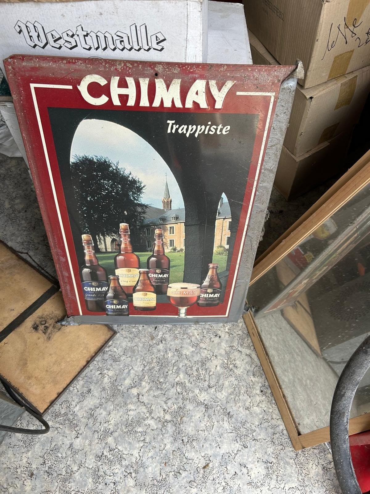 Reclamebord emaille bier, Antiek en Kunst, Ophalen