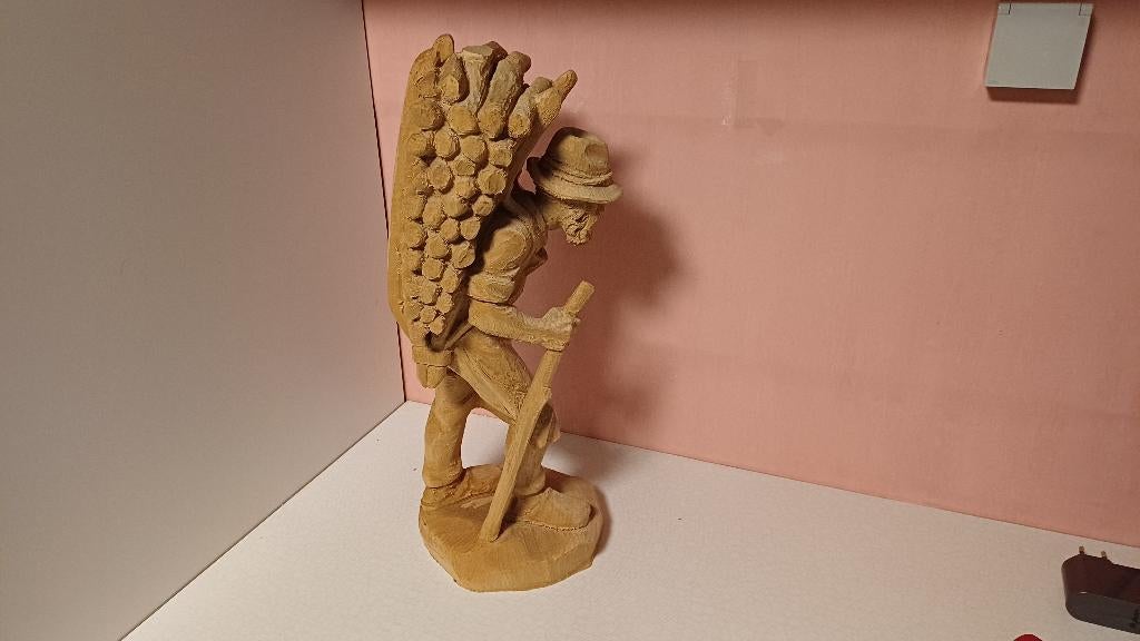 Porteur de bois, Enlèvement ou Envoi, Bois, 20 - 50 cm