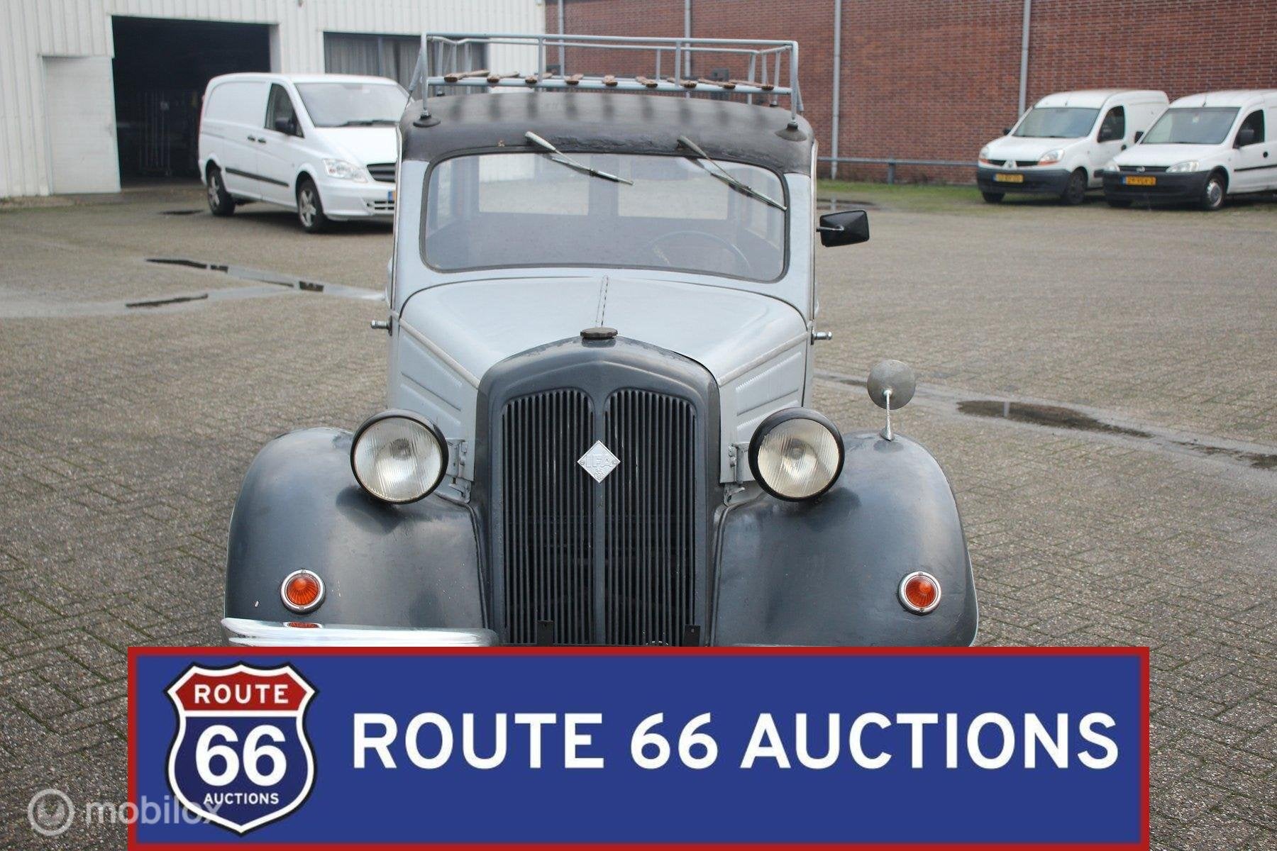 DKW-IFA F8 Kombi | 1951 | Route 66 Auctions, Overige merken, Zwart, Bedrijf, Handgeschakeld