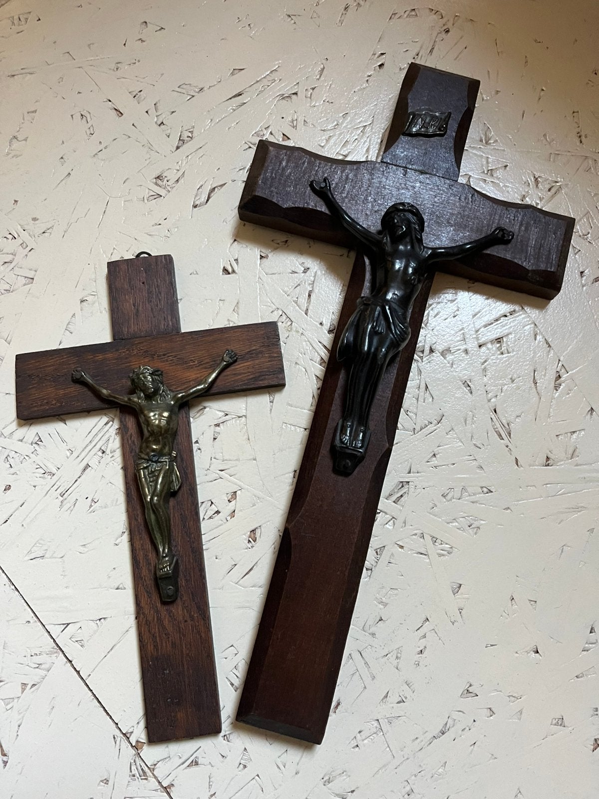 Kruis Crucifix 2stuks, Collections, Enlèvement ou Envoi, Utilisé