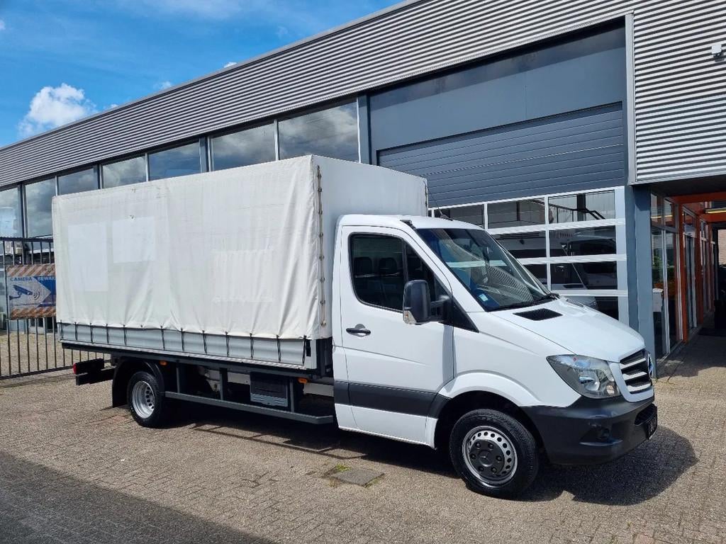 Mercedes-Benz Sprinter 514 CDI/ Huifzeil/ Airco/ EURO 6, Achterwielaandrijving, Gebruikt, Euro 6, Wit