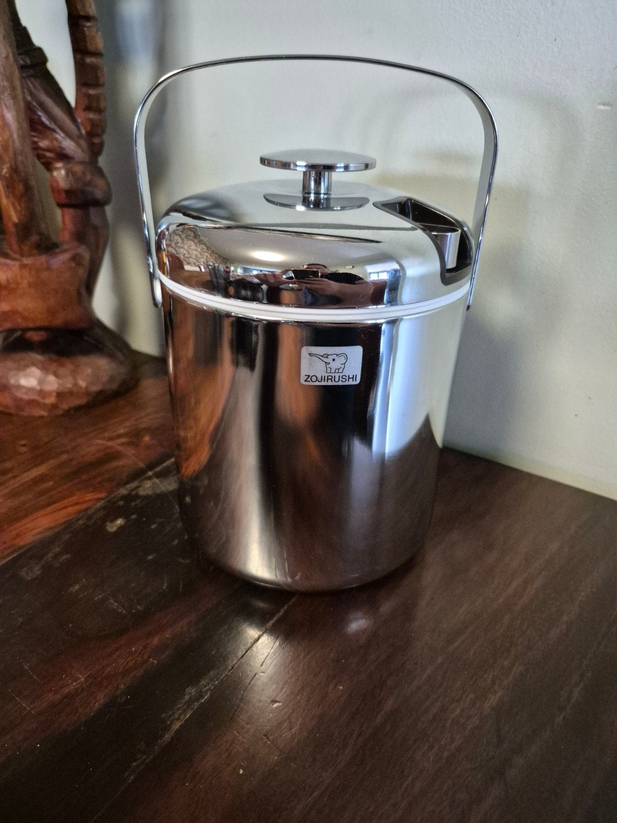 Zojirushi ijsemmer van roestvrij staal uit de jare 70, Antiek en Kunst, Antiek | Keukengerei, Ophalen of Verzenden