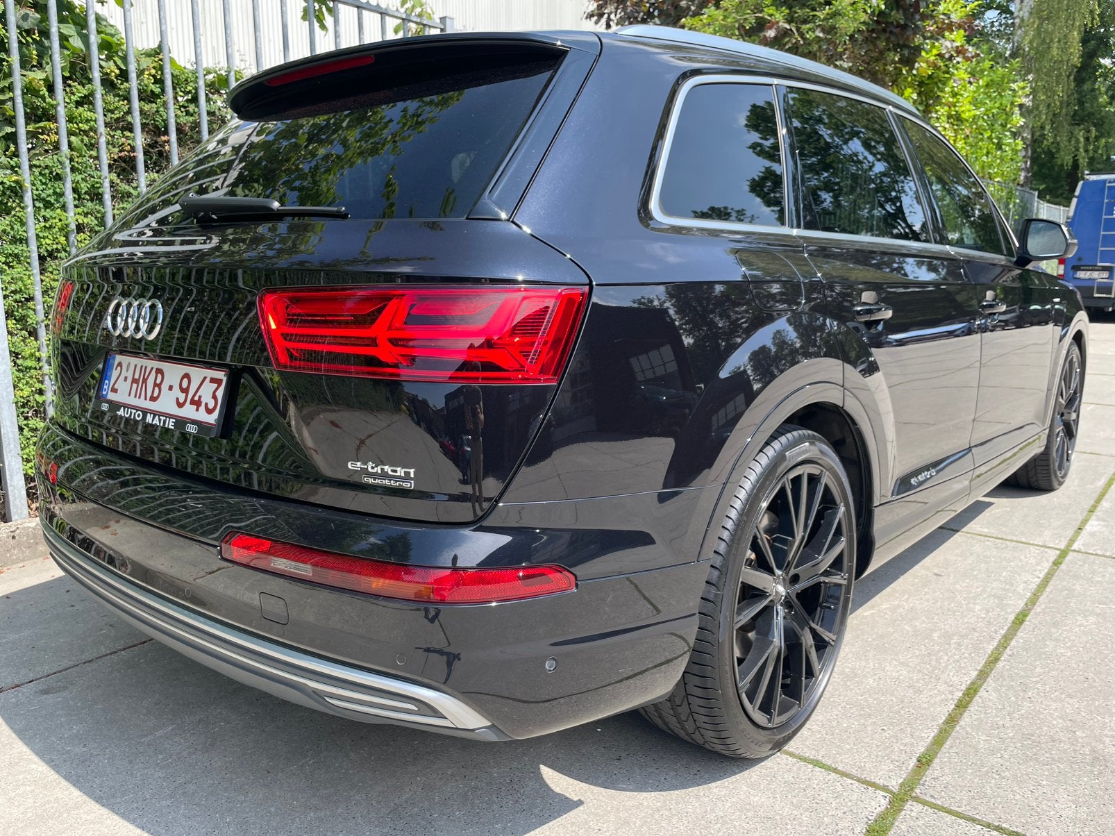 Audi Q7 E-TRON plug-in hybride, Auto's, Automaat, Zwart, Leder, Elektrisch