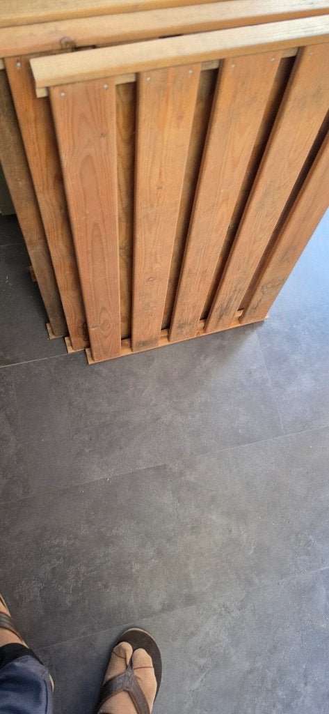 Houten rekken, Ophalen, Gebruikt