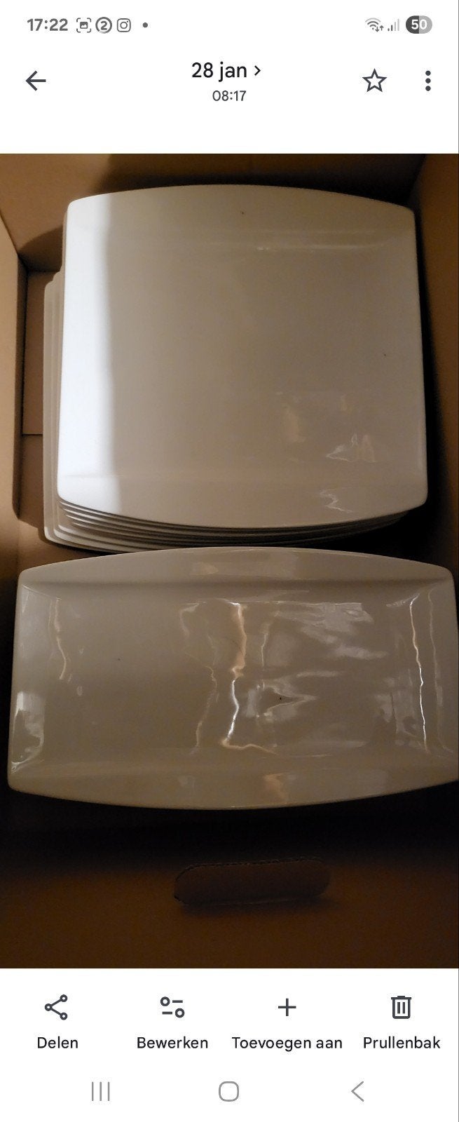 servies wit, Huis en Inrichting, Ophalen, Bord(en)