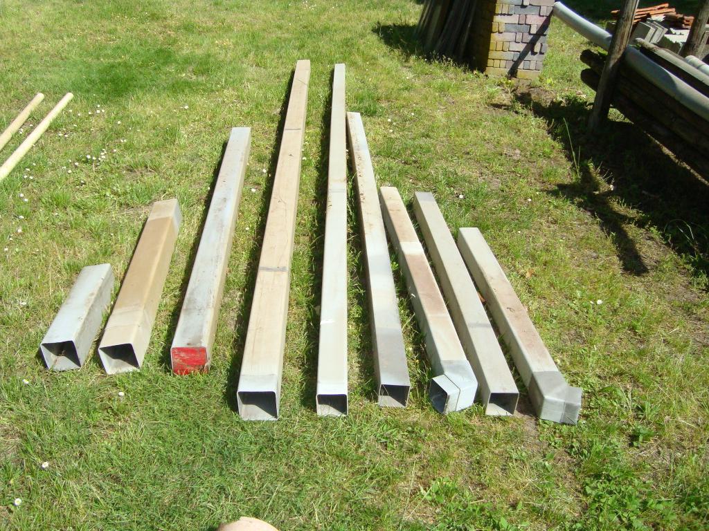 Dakafvoer, pvc, vierkant, Ophalen, Afvoer, Gebruikt, 6 meter of meer