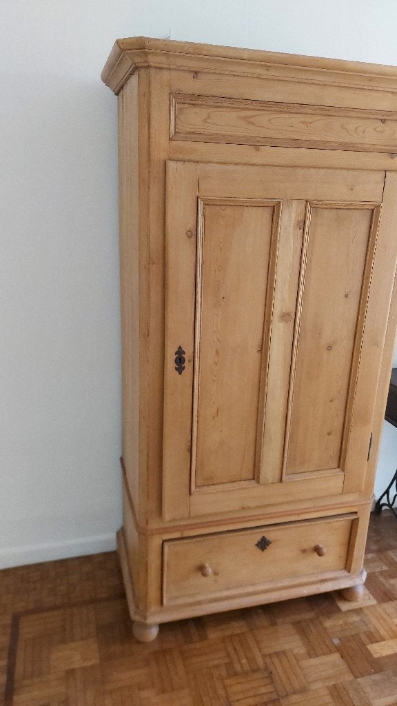 Armoire en Pin, Ophalen, Gebruikt, 1 of 2 laden, 50 tot 100 cm