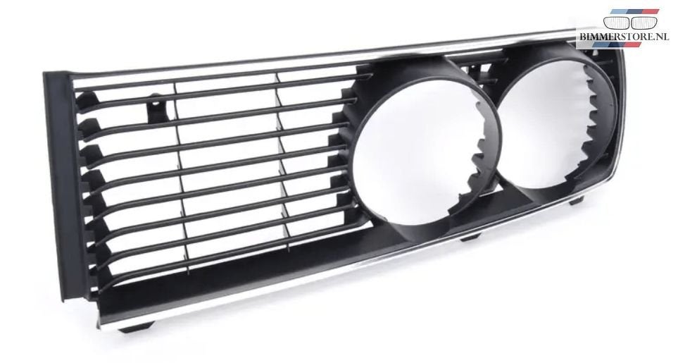 Grille rechts zwart met chrome BMW 5 serie E12 na 08/1976 51, Neuf, -, -, Enlèvement ou Envoi