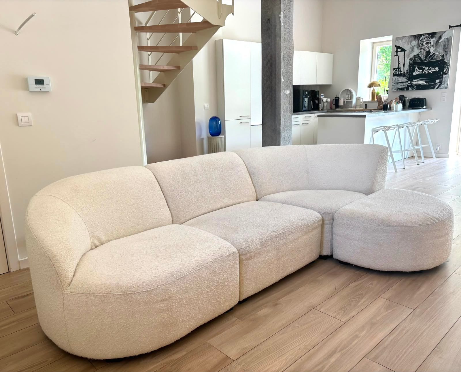 Maisons du Monde zitbank, Ophalen, Zo goed als nieuw, Stof