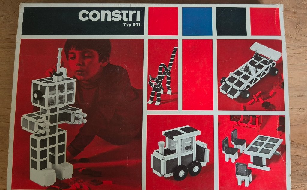 Vintage educatief speelgoed constri, Ophalen of Verzenden, Zo goed als nieuw, Bouwen