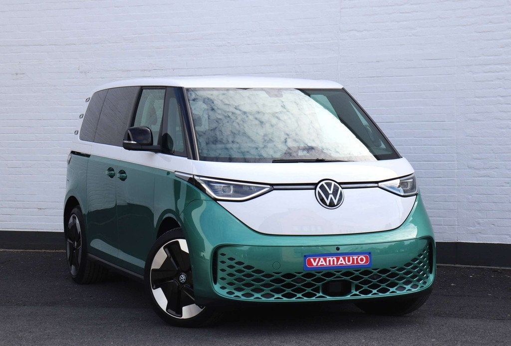 Volkswagen ID. Buzz 77 kWh Pro Style - ParkPro/Open&Close+/A, Auto's, Automaat, Stof, Gebruikt, Euro 6