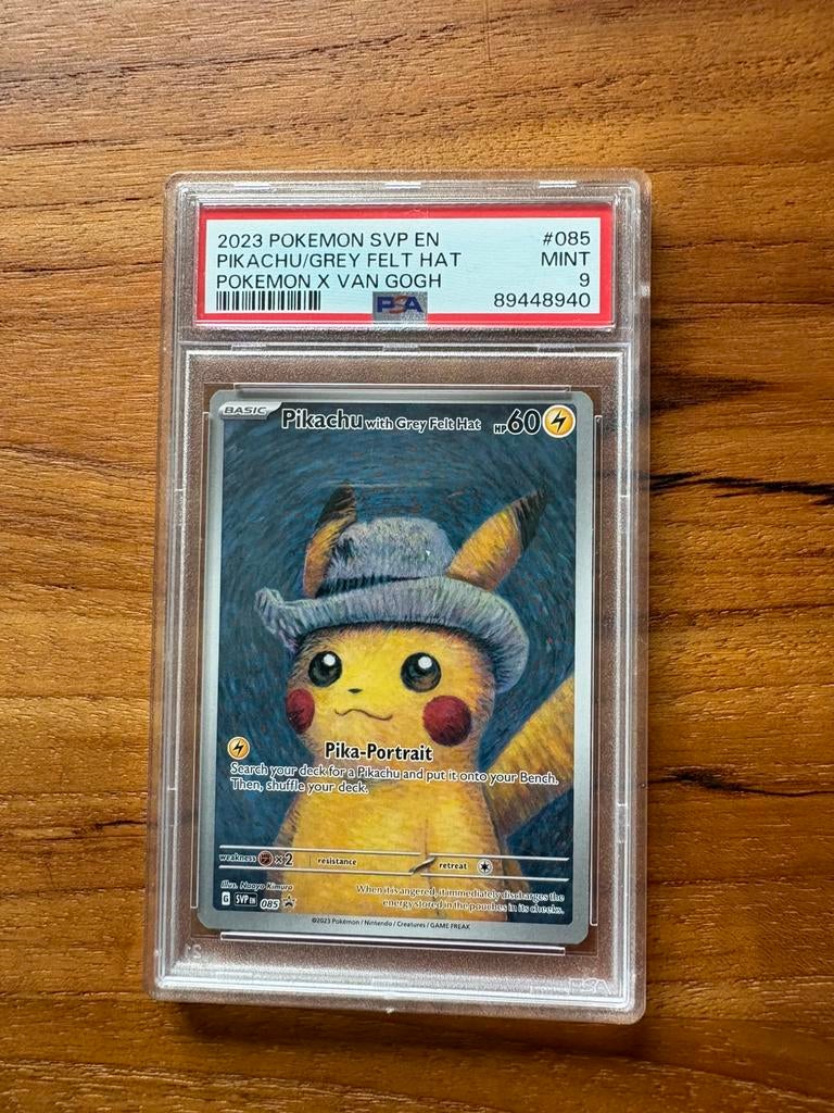 Pikachu with grey felt hat psa 9 mint, Hobby en Vrije tijd, Verzamelkaartspellen | Pokémon, Ophalen, Zo goed als nieuw