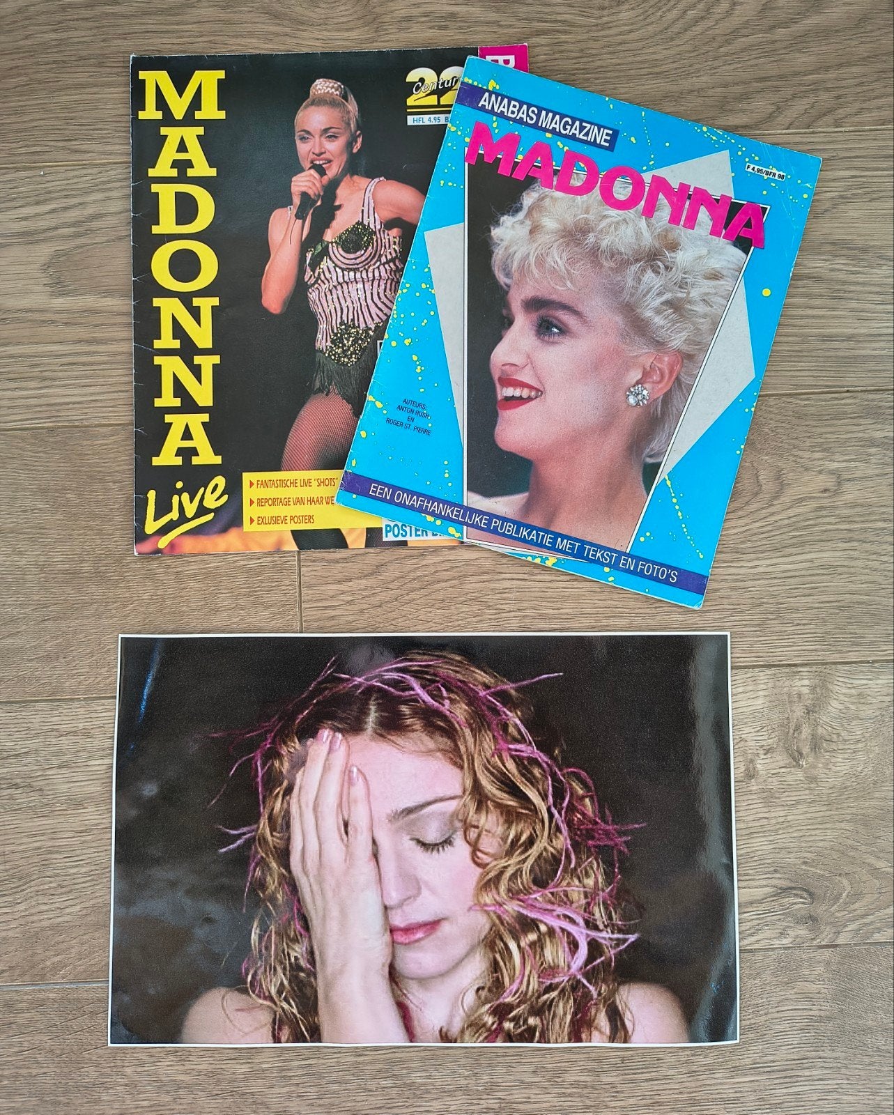 Lot Madonna Tijdschriften+ grote sticker, Ophalen of Verzenden