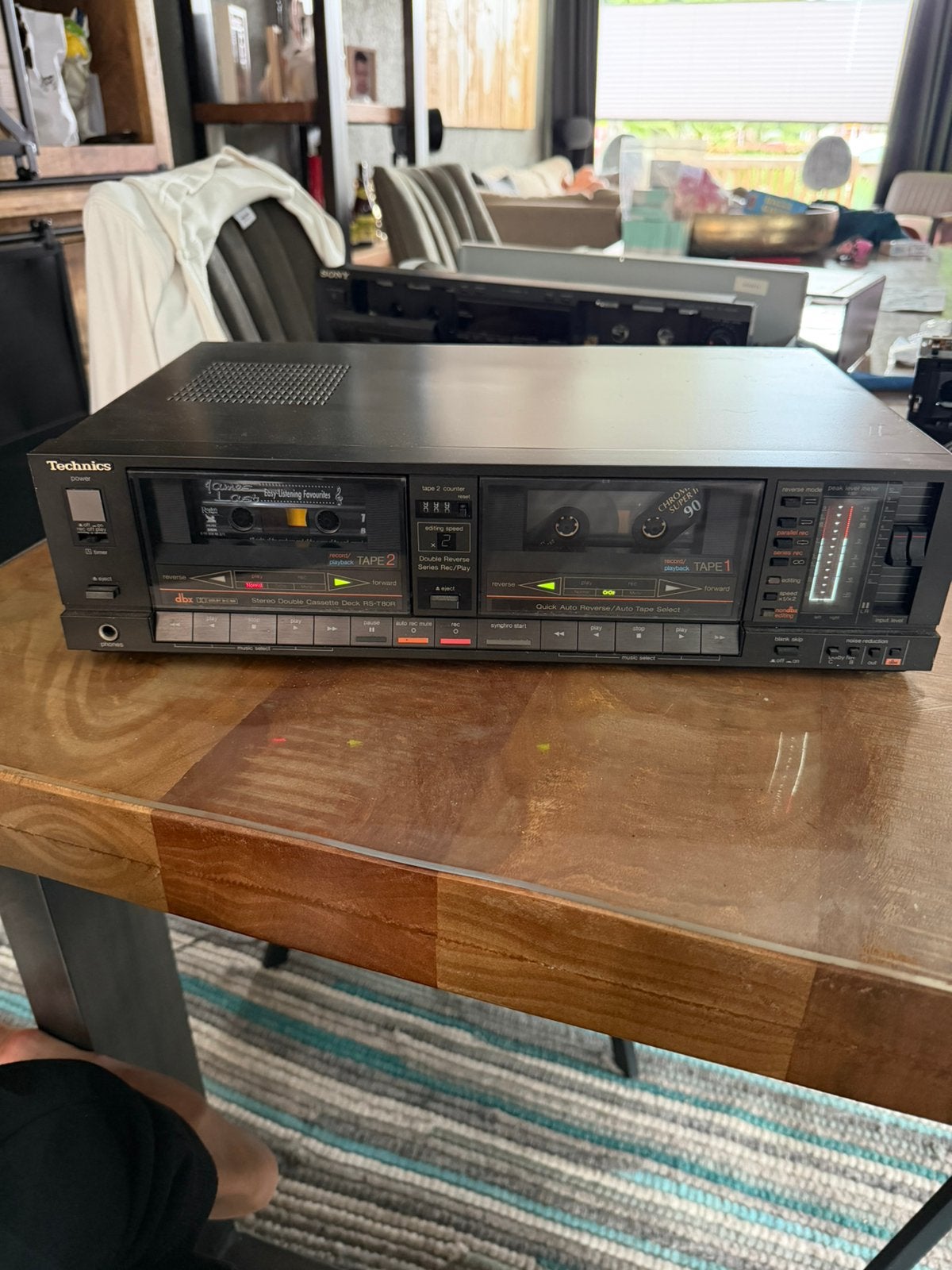 technics rs-t80r dubbel cassettedeck, Audio, Tv en Foto, Cassettedecks, Ophalen of Verzenden, Dubbel