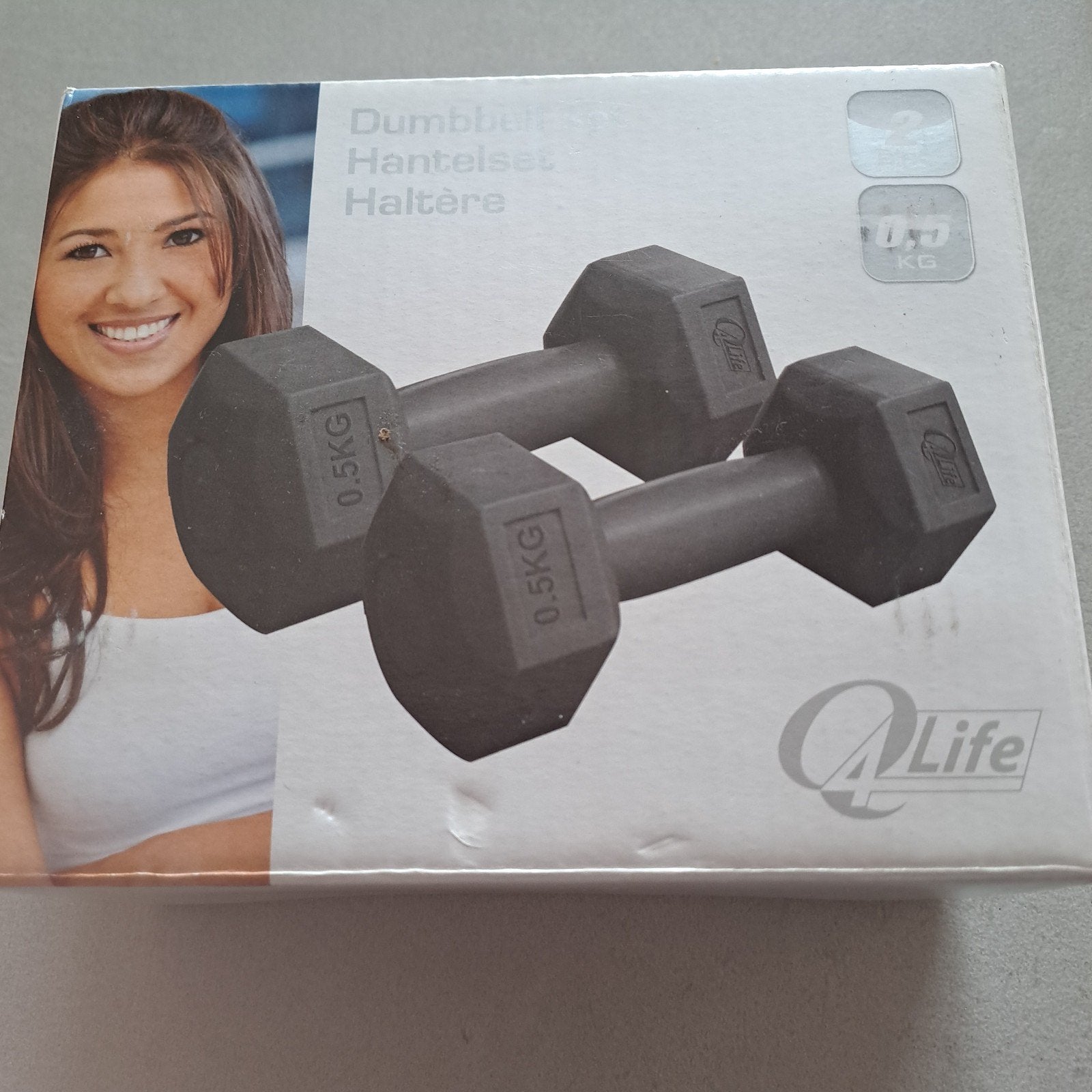 Dumbbell set  2 halters van 0,5 kg (nieuw), Ophalen, Dumbbell