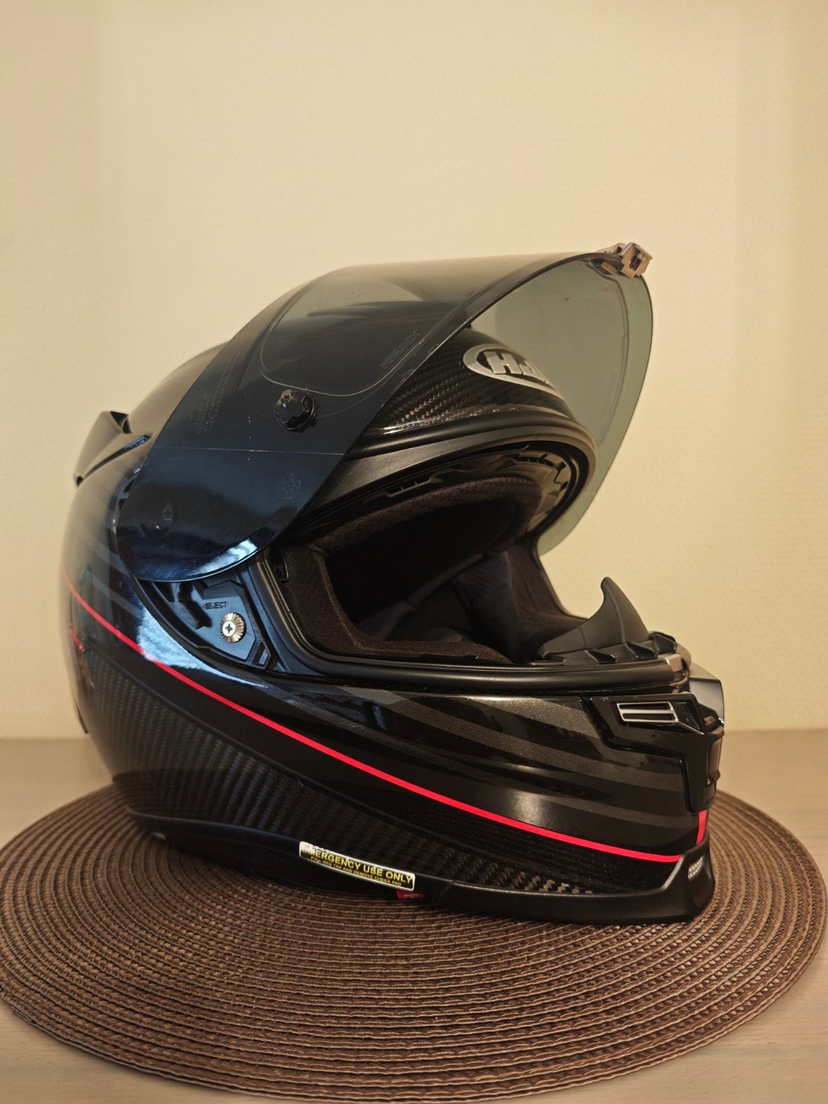 Casque Alpha 70 en carbone taille L, Motos, Enlèvement ou Envoi