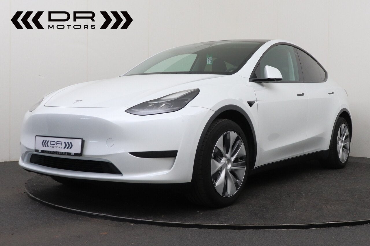 Tesla Model Y SUV - LEDER -  TOPSTAAT - GARANTIE, Auto's, Tesla, 0 kg, Wit, 5 zetels, 5 deurs