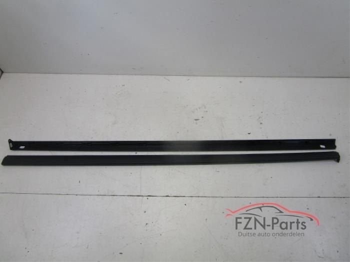 VW Polo 2G GTI R-Line Sideskirt set L+R Zwart 9B9, Enlèvement ou Envoi, Utilisé