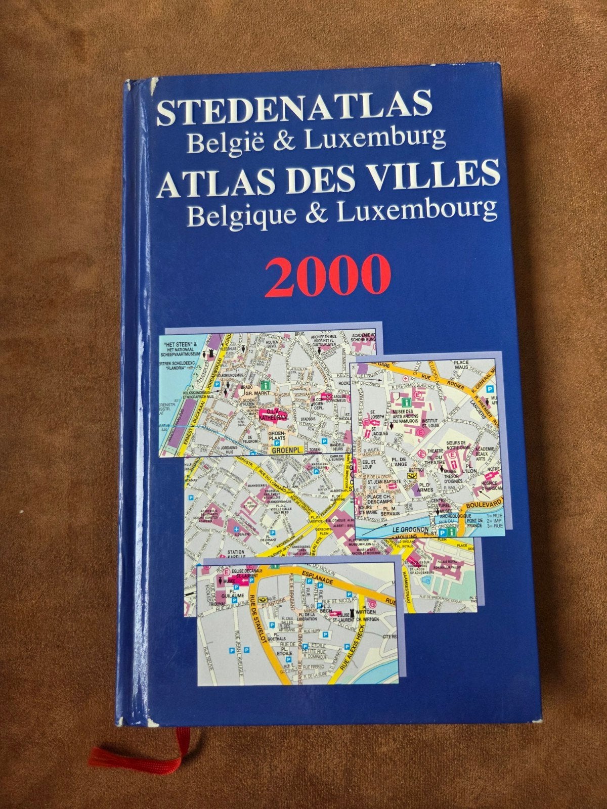Stedenatlas België & Luxemburg, Boeken, Atlassen en Landkaarten, Ophalen of Verzenden, België